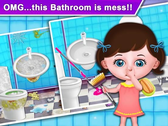 Baby Girl Home Cleaning game screenshot