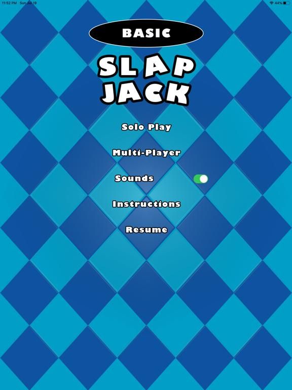 Basic Slap Jack game screenshot