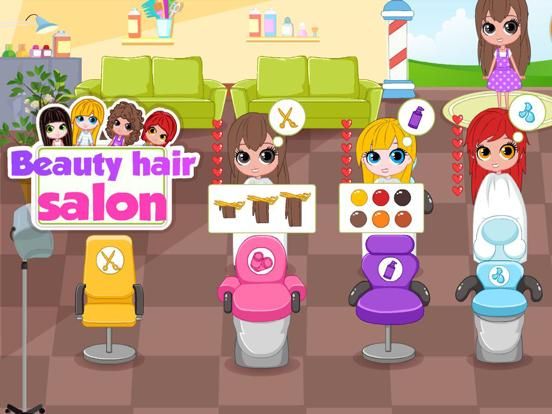 Beauty hair salon management game screenshot