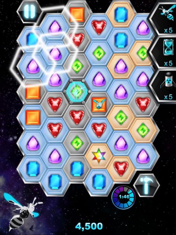 Bechained : Link Jewel or Candy to Bee Master game screenshot