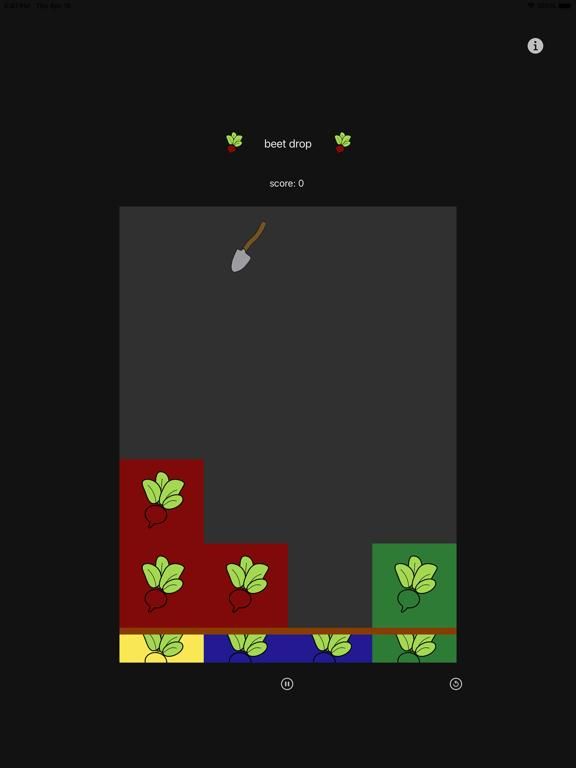 Beet Drop game screenshot