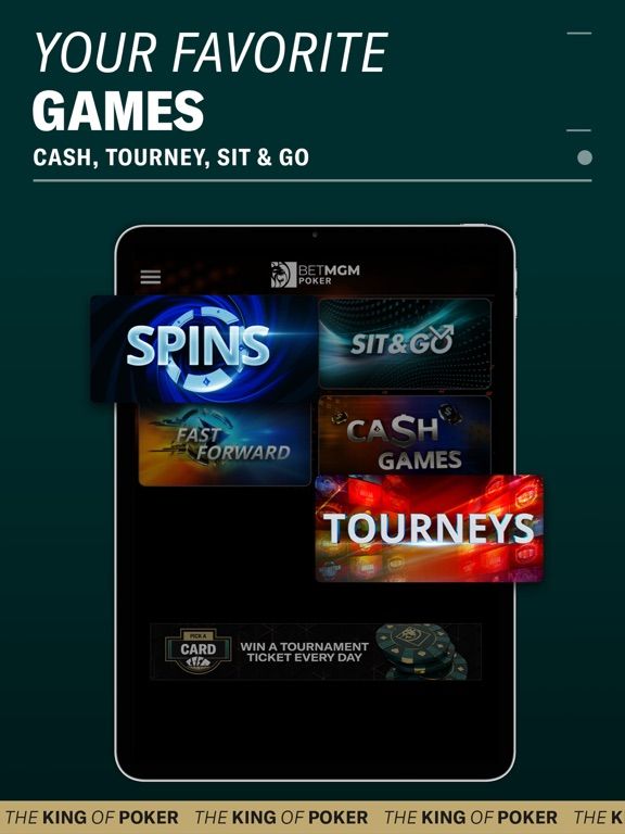 BetMGM Poker App Screenshot