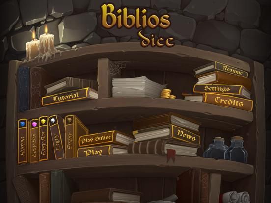 Biblios Dice game screenshot