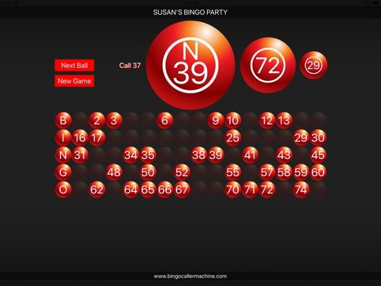 Bingo Caller Machine App Screenshot