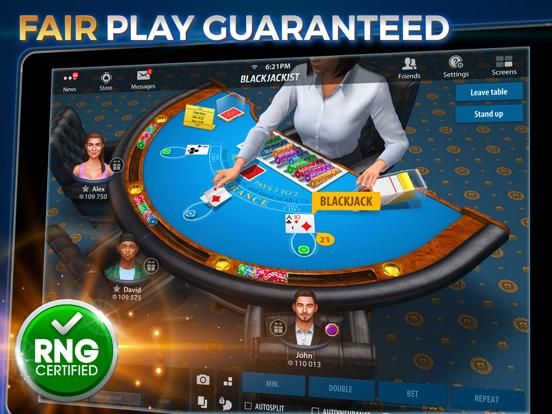 Blackjack 21 game screenshot