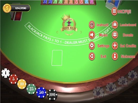 Blackjack Gone Wild App Screenshot