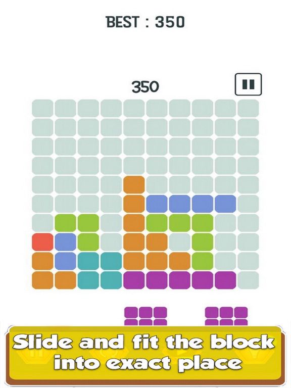 Block Move: Slide Cube COLOR game screenshot