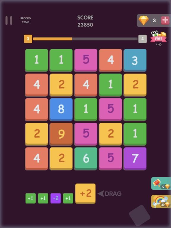 Block Number Puzzle game screenshot