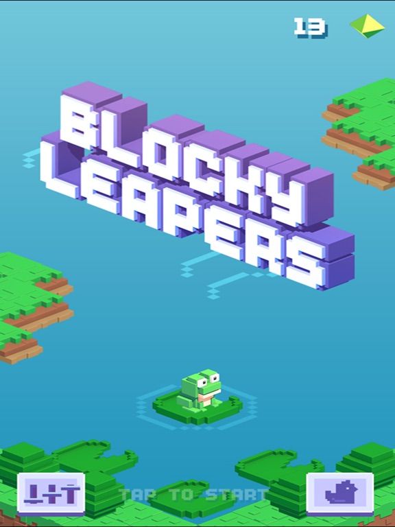 Blocky Leapers game screenshot