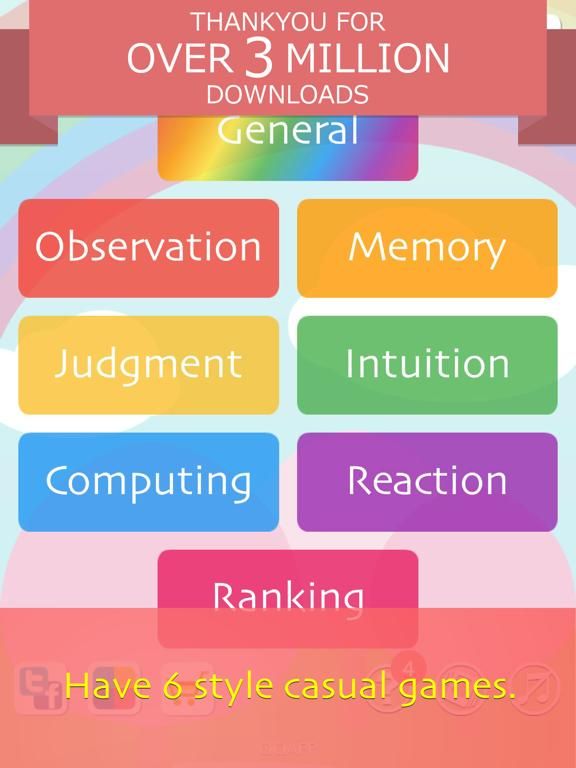 Brain Training ~ Measure your brain age from 6 games, and power up your brain game screenshot