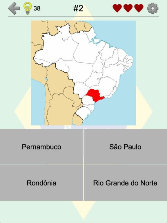Brazilian States game screenshot