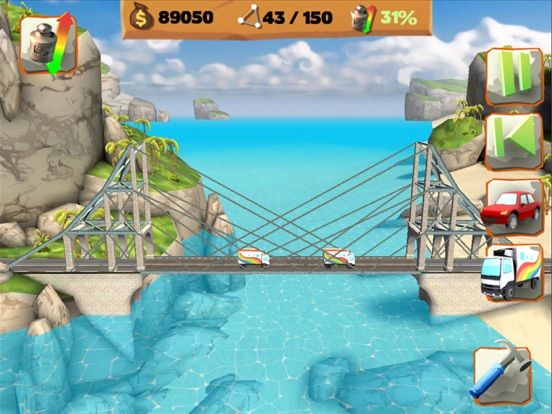 Bridge Constructor Playground game screenshot