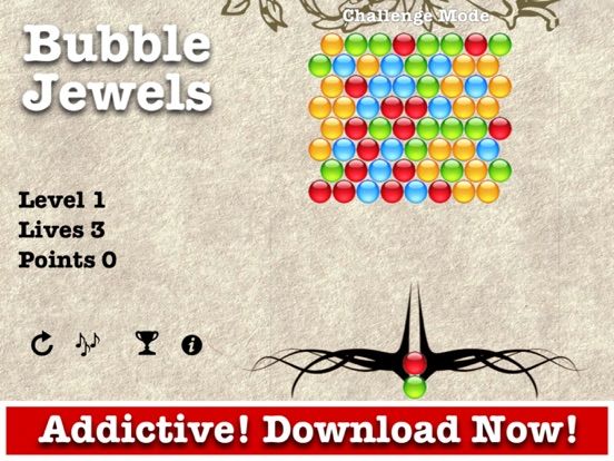 Bubble Jewels game screenshot