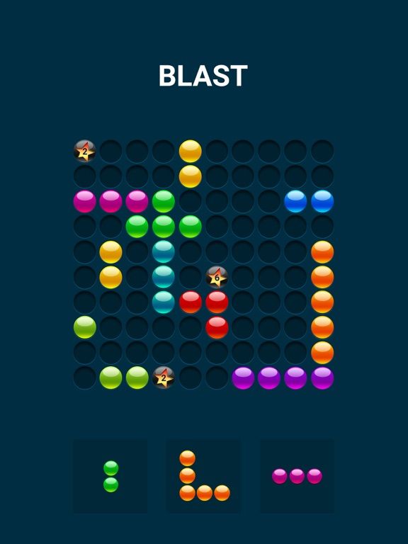Bubbles Block Puzzle 10 in Raw game screenshot