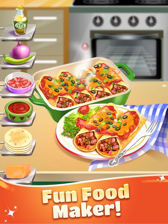 Burrito Maker Food Cooking Fun game screenshot