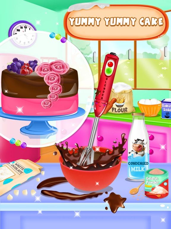 Cake Maker Cooking Mania App Screenshot