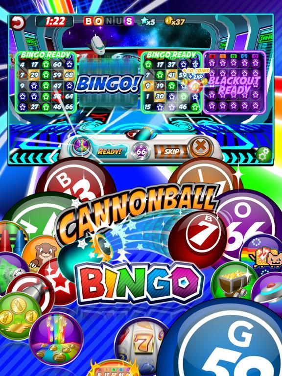 Cannonball Bingo game screenshot