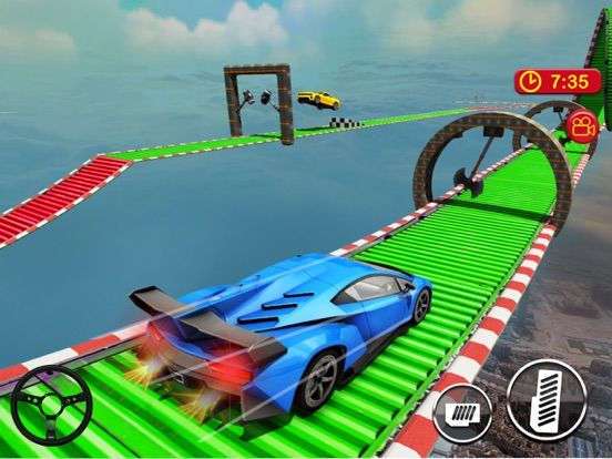 Car Driving on Sky Tracks App Screenshot