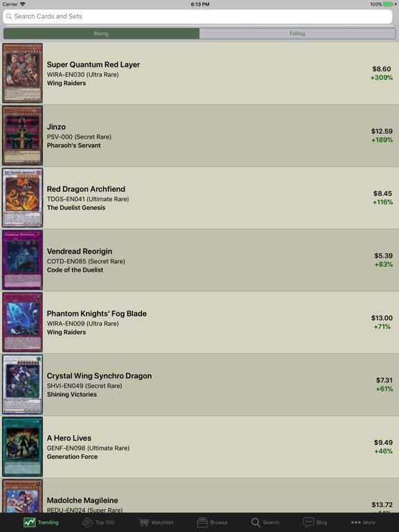 Card Prices: Yu-Gi-Oh Edition game screenshot