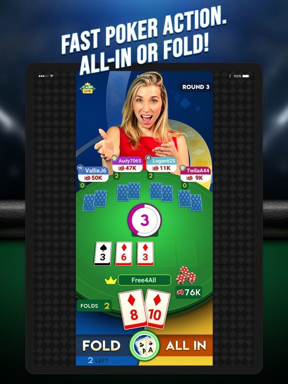 Cash Live: Poker Card Game App Screenshot