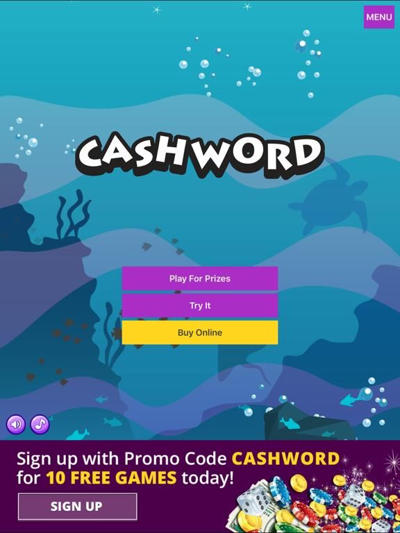 Cashword by Michigan Lottery game screenshot