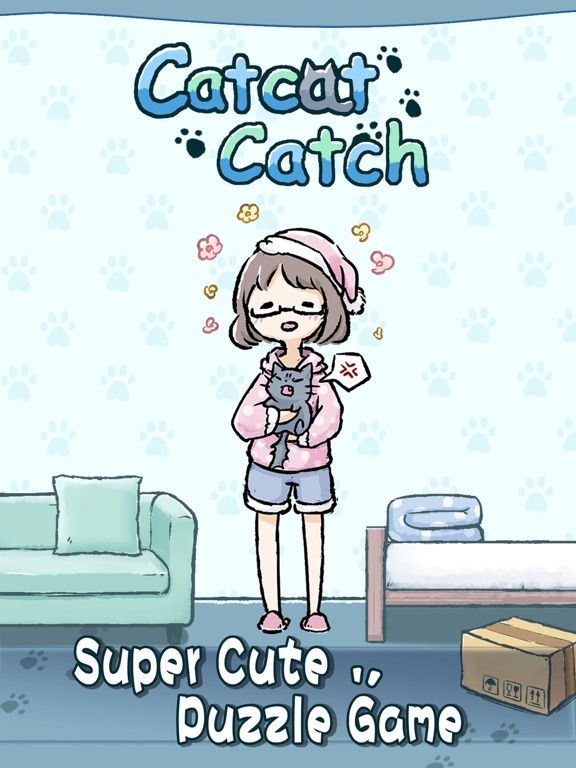 Cat Cat Catch-fun puzzel game App Screenshot