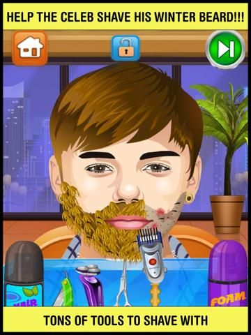 Celebrity Shave Beard Makeover Salon & Spa game screenshot