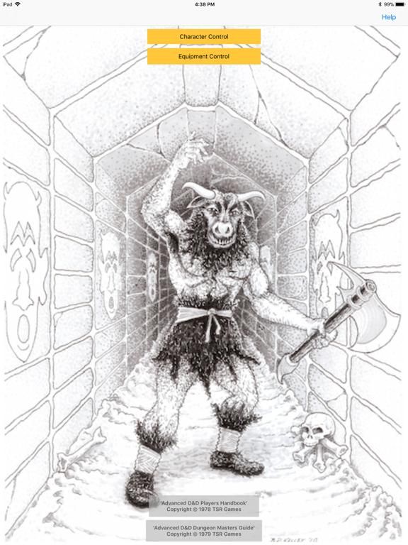 Character Gen for 1st Ed DnD App Screenshot