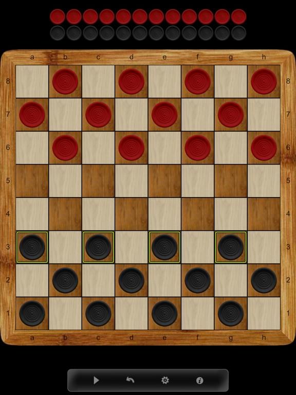 Checkers online game screenshot