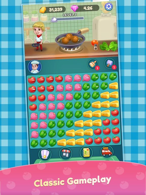 Chef's Blast Pop game screenshot