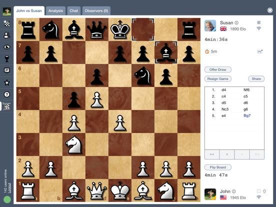 Chess Online @ shredderchess.net game screenshot