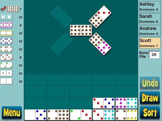 Chickenfoot Dominoes game screenshot