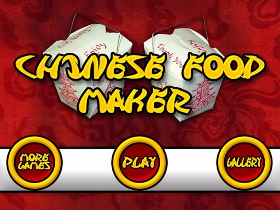 Chinese Food Maker FREE game screenshot