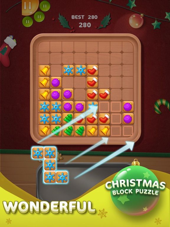 Christmas Block Puzzle game screenshot