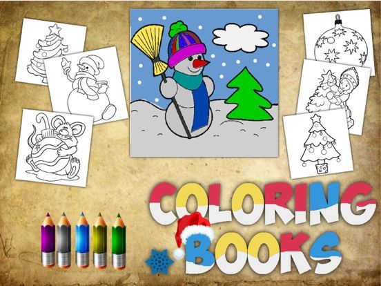 Christmas. Coloring books for kids game screenshot