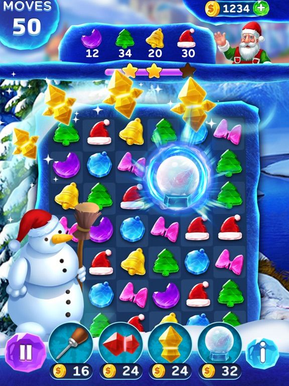 Christmas Frozen Swap game screenshot