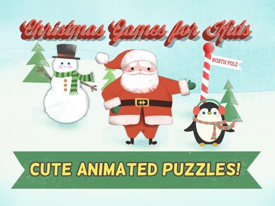 Christmas Games for Kids: Cool Santa Claus, Snowman, and Reindeer Jigsaw Puzzles for Toddlers, Boys, and Girls HD game screenshot
