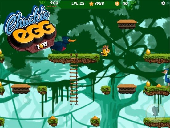 Chuckie Egg 2017 game screenshot