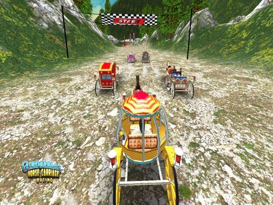 Cinderella Horse Carriage Racing game screenshot