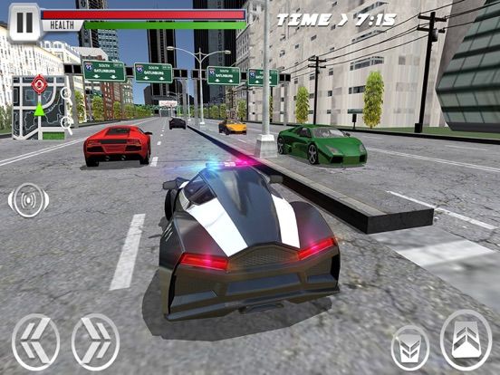 City Police Car Driver simulator – Drive in cops vehicle, chase & arrest the robbers game screenshot