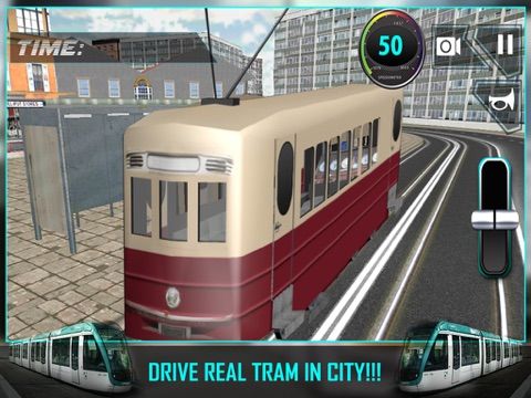 City Tram Driving Conductor Sim 3D game screenshot