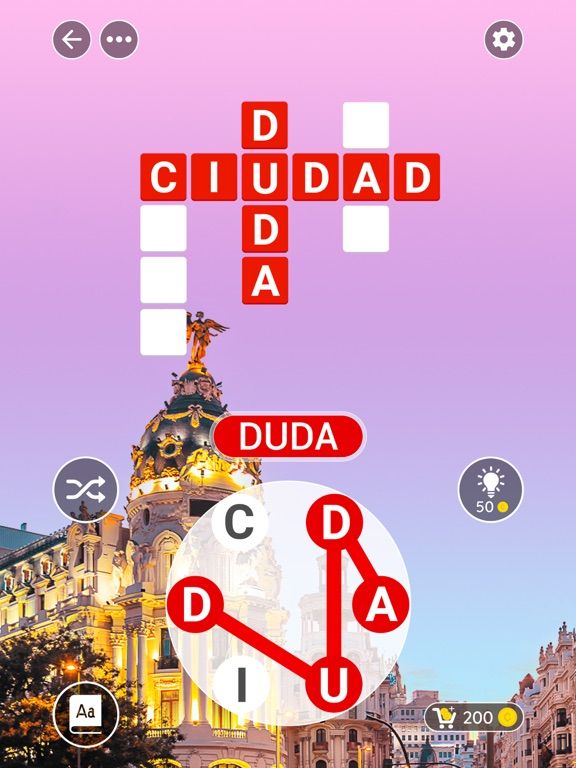 Ciudad de Palabras: Crucigrama game screenshot