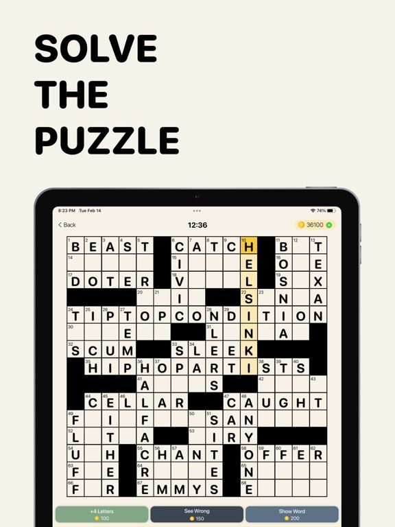 Classic Crossword Puzzles App Screenshot