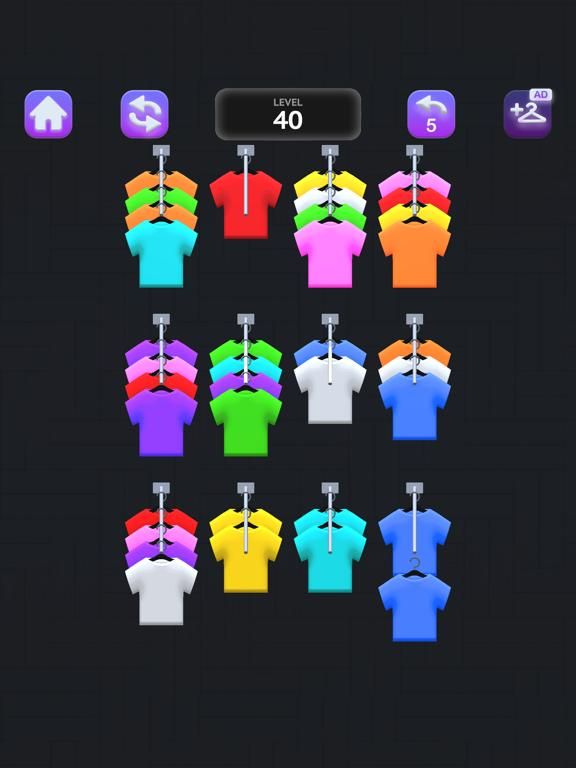 Clothes Sort Puzzle game screenshot