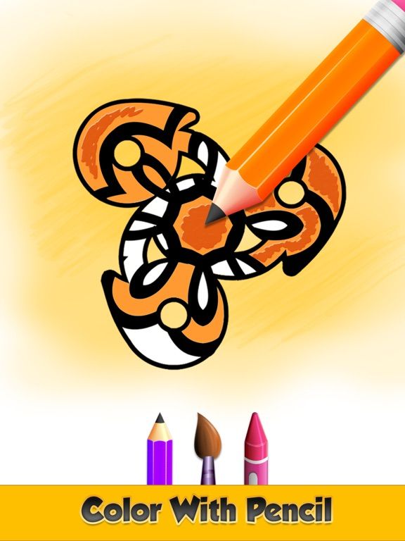 Coloring book Fidget Spinner App Screenshot
