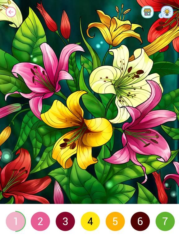Coloring Book! Paint by Number App Screenshot