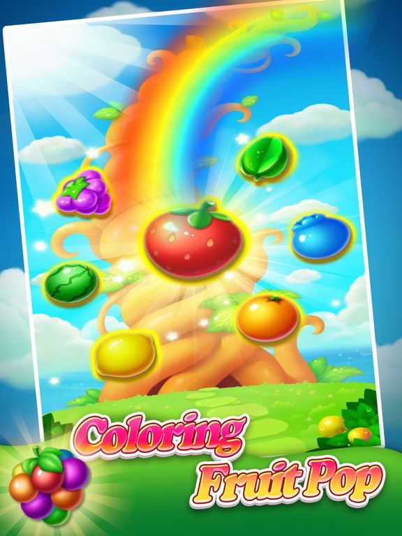 Coloring Fruit Pop App Screenshot