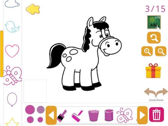Coloring Pets Book with finger App Screenshot