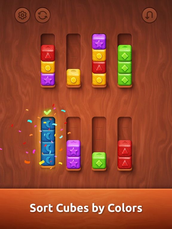 Colorwood Sort Puzzle Game game screenshot