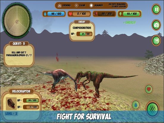Compsognathus Simulator game screenshot